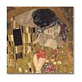 Detail from Gustav Klimt 1908 The Kiss Canvas Art