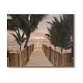 Diane Romanello Palm Promenade Canvas Art