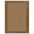 Hand-tufted Tan Border Wool Rug (5' x 8')