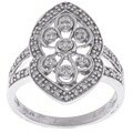 14k Gold 1/4ct TDW Diamond Antique Replica Ring (G,I2)