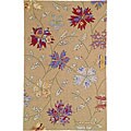 Hand-hooked Calico Wool Runner (2'3 x 7'10)