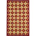 Hand-tufted Mosaic Wool Rug (3'6 x 5'6)