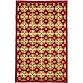 Hand-tufted Mosaic Wool Rug (5' x 8')