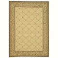 Indoor/Outdoor Plaid Natural Brown Rug (2'7 x 5')