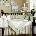 French Toile Sage 10-piece Crib Set
