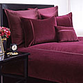 Soft Velvet Merlot Duvet Cover Set