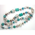 Handmade Turquoise Frost Necklace (India)