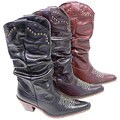 BearPaw Women's Beaded Accent Leather Boots