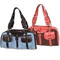 Chinese Laundry Double Front Pocket Satchel Bag