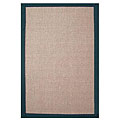 Hand-woven Sisal Emerald Green Border Rug (8' x 10')