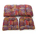 Nisha 3-piece Wicker Settee Cushion Set