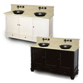Innovations 62-inch Double Metal Bowl Vanity