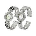 Geneva Platinum Hinged Luxury Fashion Watch