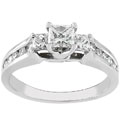 14k White Gold 1ct TDW Princess Diamond Ring (G-I, I1)