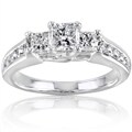 14k White Gold 1ct TDW Princess Diamond Ring (H-I, I1-I2)