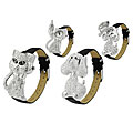 Geneva Platinum Jeweled Animal Watch