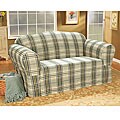 Bedford Plaid Washable Loveseat Slipcover