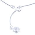 Sterling Silver Snake Chain Anklet with Sun Charm