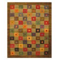 Hand-tufted Mishra Green Wool Runner (2'6 x 8')