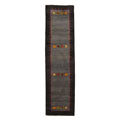 Hand-tufted Misra Gabbeh Blue Wool Rug (2'6 x 10')
