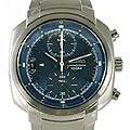Seiko Men's Chrono Blue Dial Steel Watch