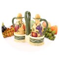 Tuscan Collection Handpainted Oil and Vinegar Set