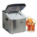 Stainless Steel Portable Ice Maker with LCD Display