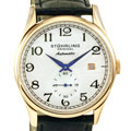 Stuhrling Original Cuvette Men's 16K Rose Gold Plated Stainless Steel Thin Case Watch