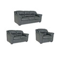 Johnathan Black Leather Sofa/ Loveseat/ Chair