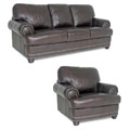 Spencer Leather Sofa and Chair