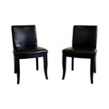 Bicast Espresso Brown Dining Chairs (Set of 2)