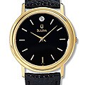 Bulova Women's Black Strap Quartz Watch
