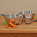 Tango 4-piece Pewter Bowls and Spoons Set (India)