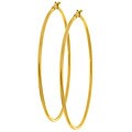 14k Yellow Gold Large Hoop Earrings