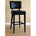 Brown Solid Wood Barstool