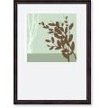 Vess Metro Leaves in Green II Framed Art Print