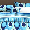 Retro Radar Blue Decorative Pillow Set