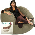 Large Memory Foam Lounge Bag with Removable Cover