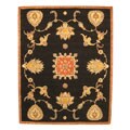Hand-tufted Black Jewel Wool Rug (9' x 12')