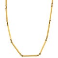 14k Yellow Gold Antique Bar Links Necklace