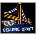 Miller Genuine Draft Bridge Neon Bar Sign