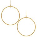 14k Yellow Gold Fashion Hoop Earrings