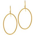 14k Yellow Gold Fashion Hoop Earrings