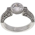 Tacori Platinum 7/8ct TDW Diamond CZ Engagement Ring