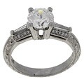 Tacori Platinum 1/4ct TDW Diamond CZ Engagement Ring