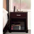 Manhattan Single Drawer Nightstand with Open Shelf