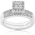 14k White Gold 3/5ct TW Princess Diamond Wedding Ring (H-I, I1)
