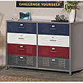 Boy's Locker 8-Drawer Dresser