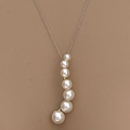 14k Gold Cultured Akoya Pearl Journey Pendant