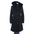 MICHAEL Michael Kors Single-breasted Snap Coat with Fur Trim
